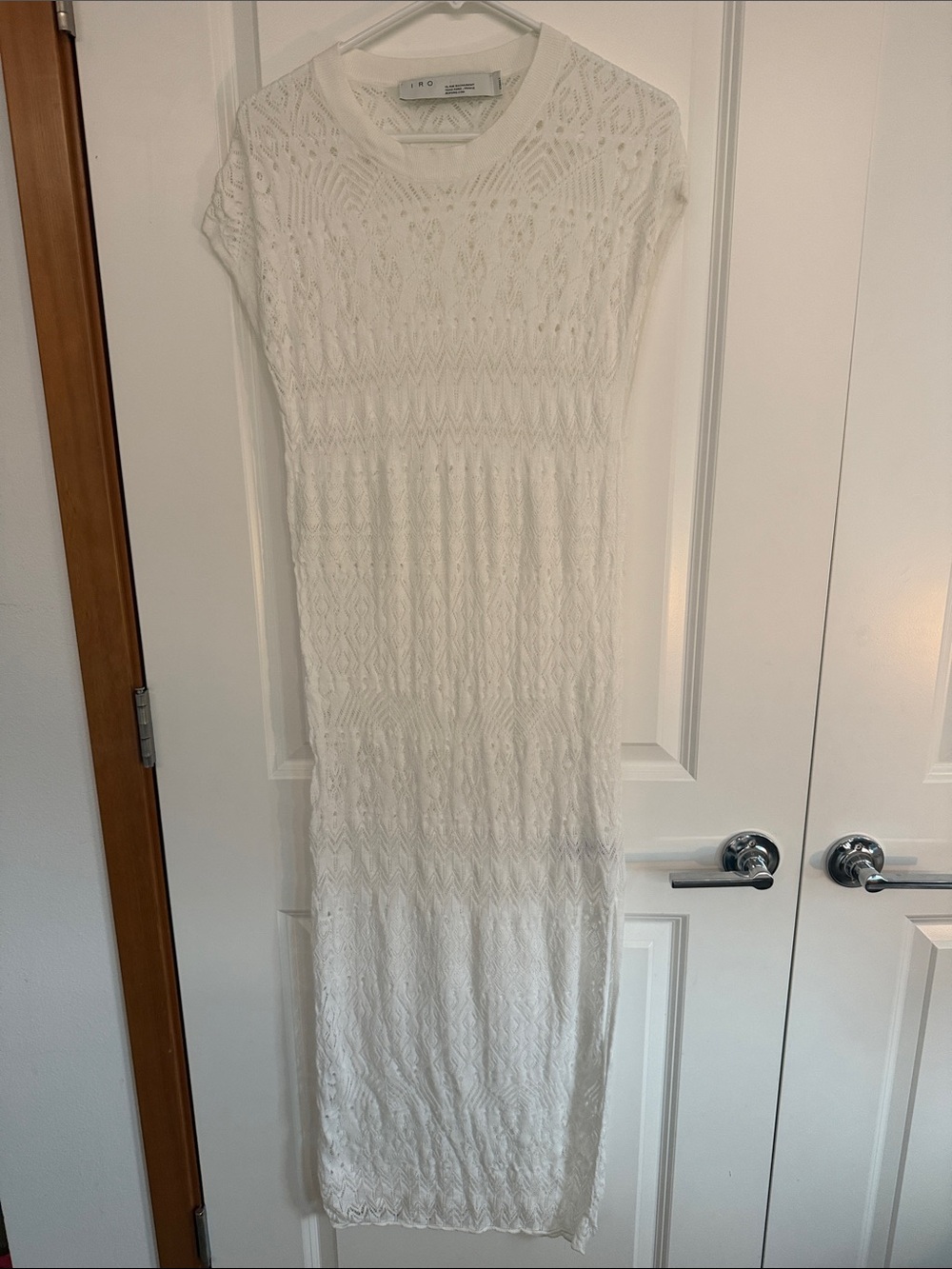 IRO Cream Knit Maxi Dress